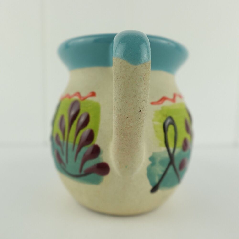Studio Pottery Colorful Coffee Mug 4" High - Picture 4 of 7